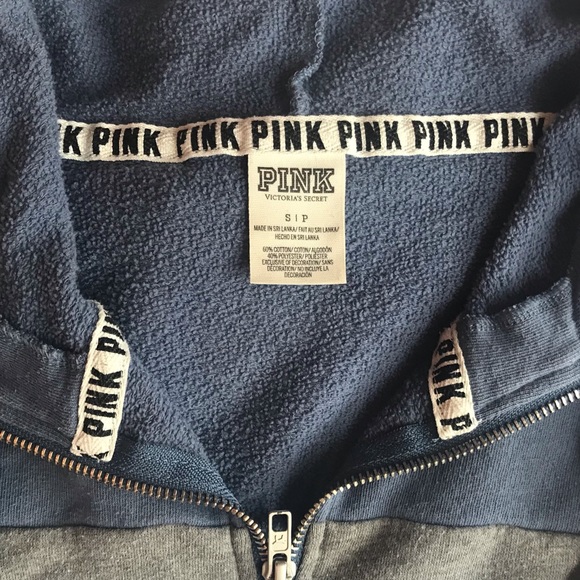 VS Pink Quarter Zip Hoodie - Picture 3 of 3